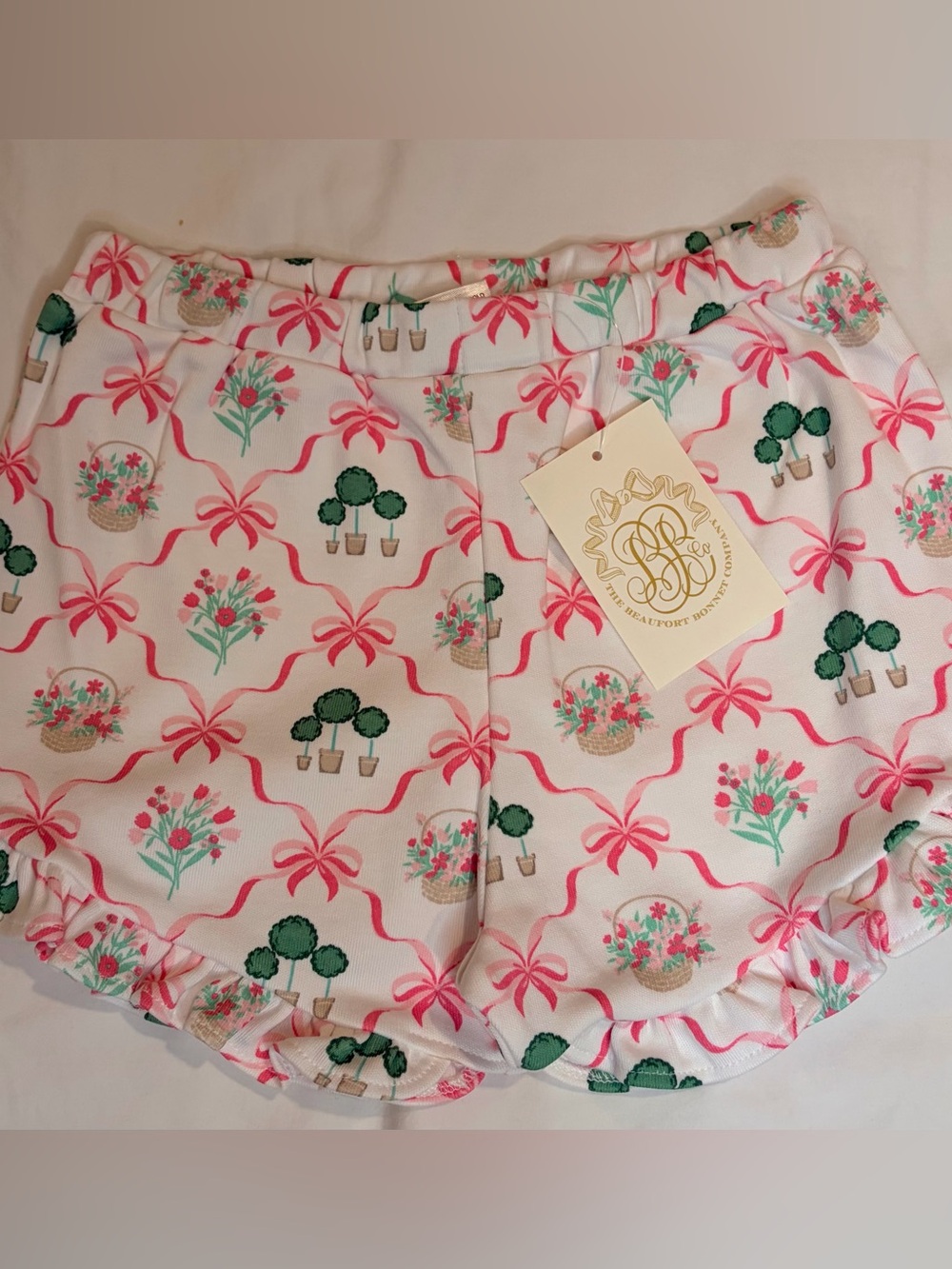 Shelby Anne Shorts Boxwoods and Bows sz 5 NWT
